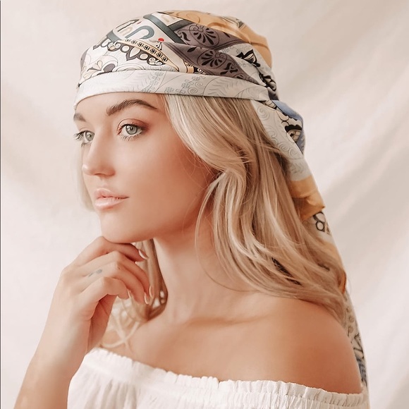 NWT☀️Sunny Day Satin Scarf final price 💕 - Picture 2 of 5